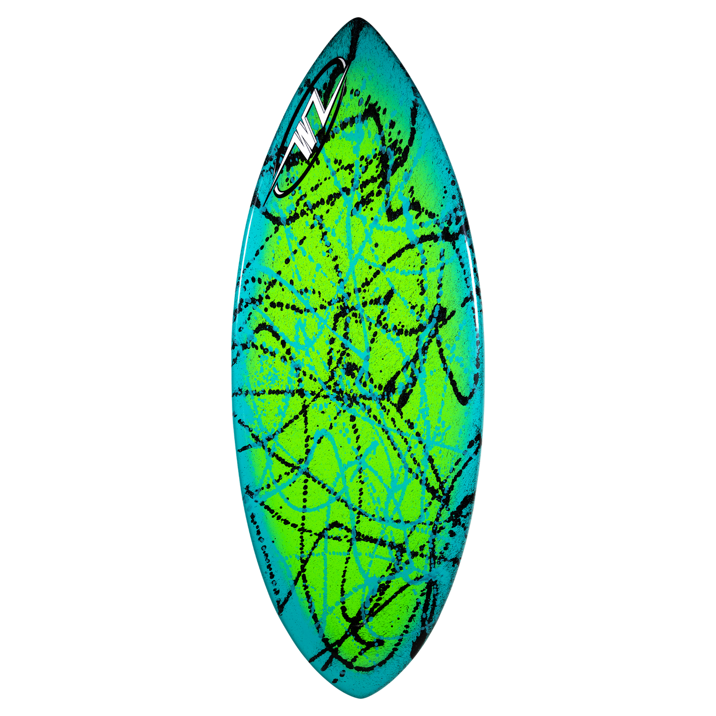 green/aqua splat, no