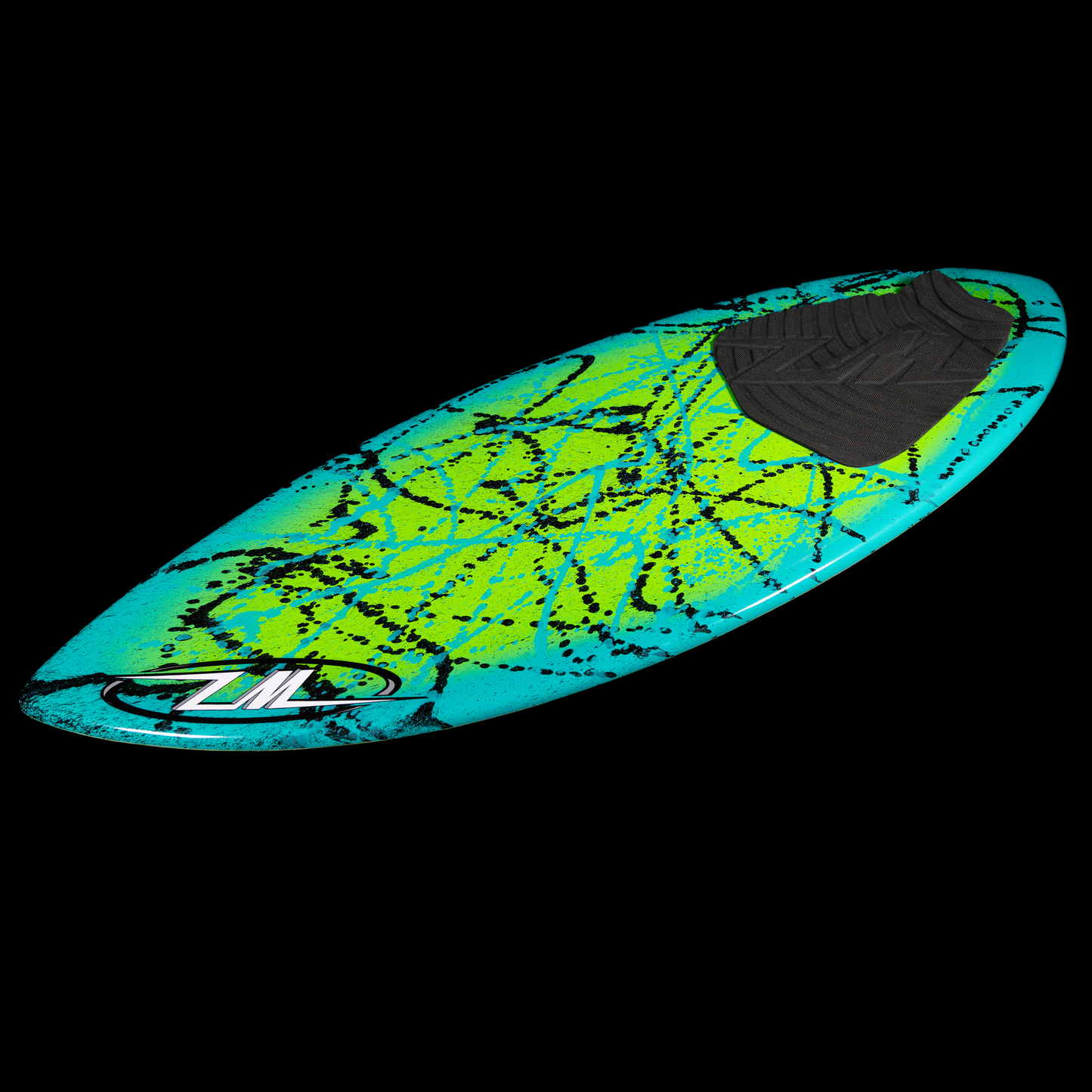 green/aqua splat, yes
