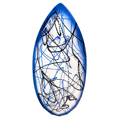 white/blue splat, no