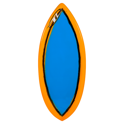 blue/orange halo, no