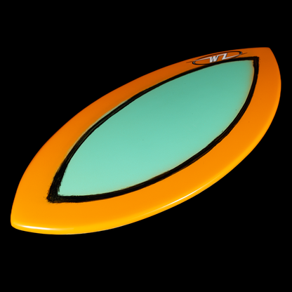 mint/orange halo, no