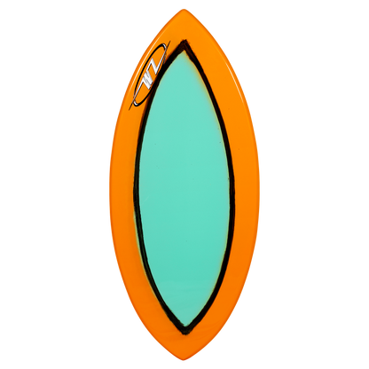 mint/orange halo, no