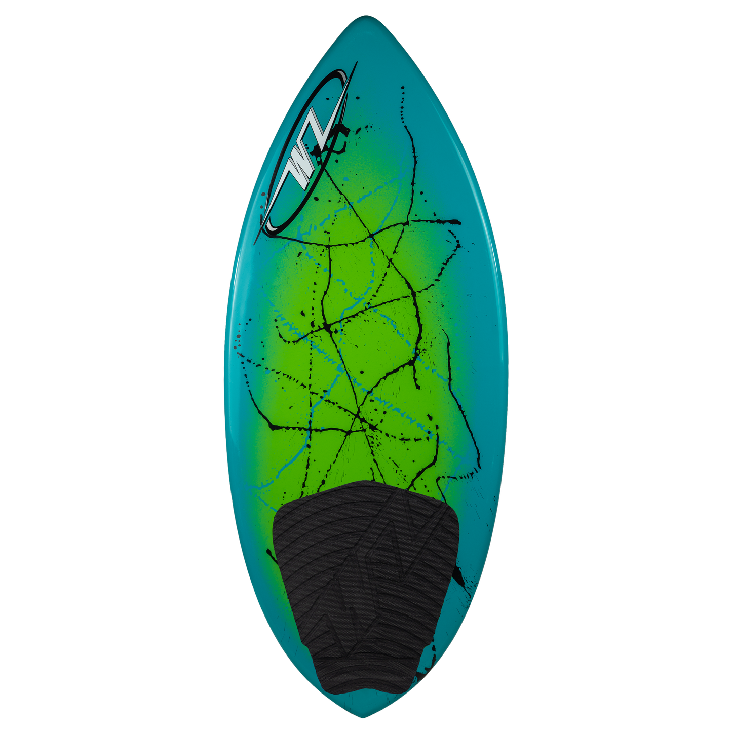 green/teal halo, no