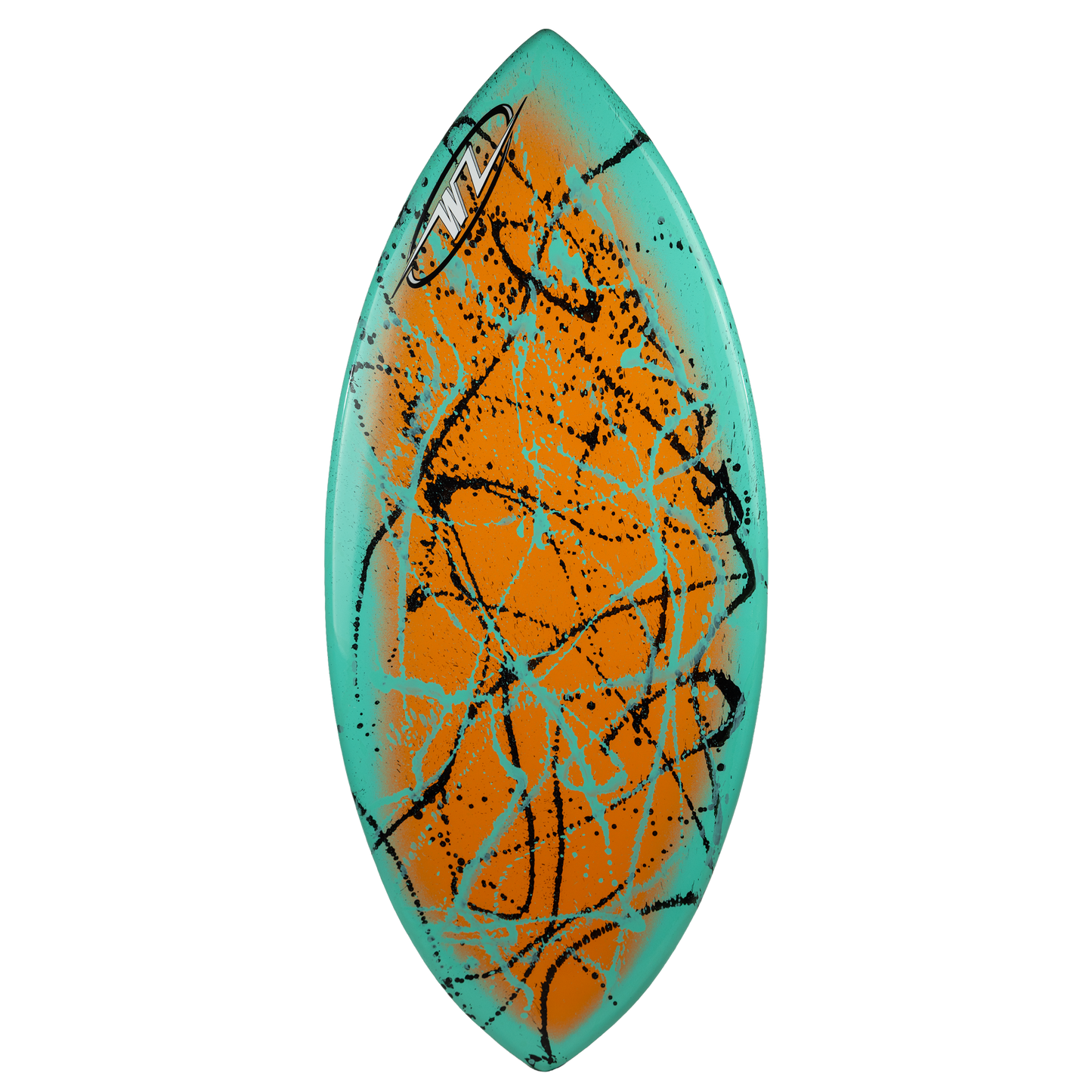 orange/teal halo, no
