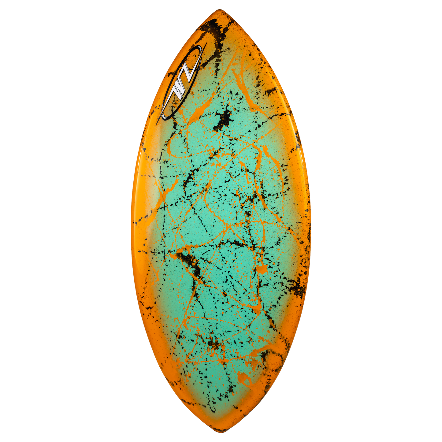 teal/orange halo, no